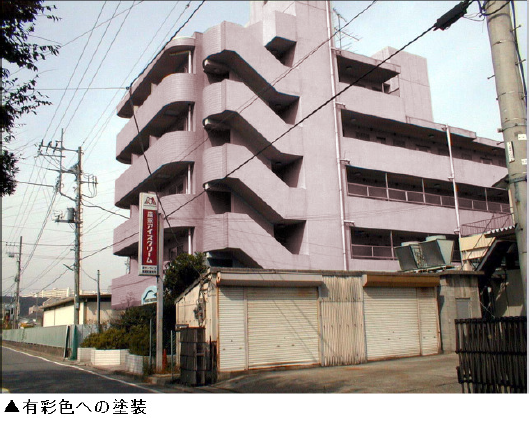 有彩色への塗装
